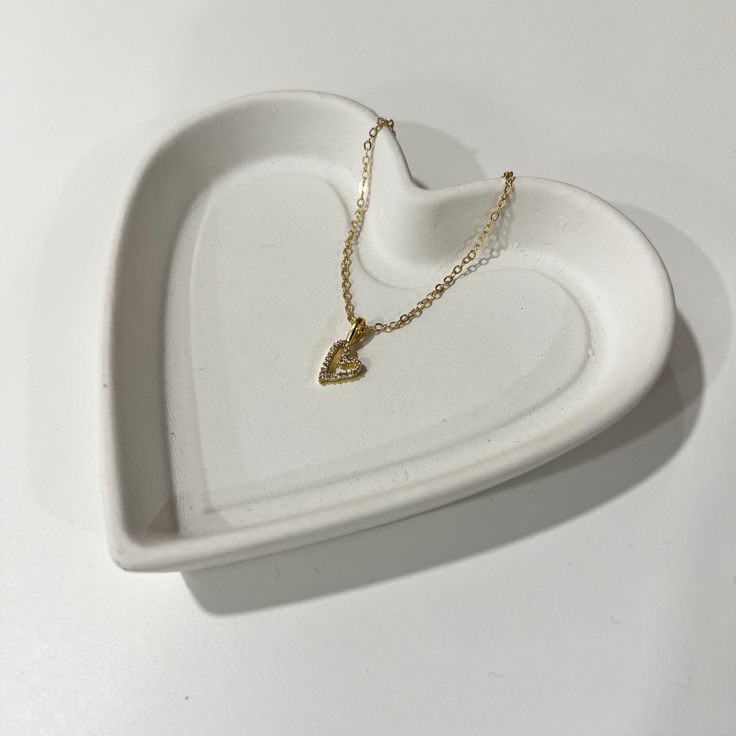 Dainty Zirconium Heart Necklace