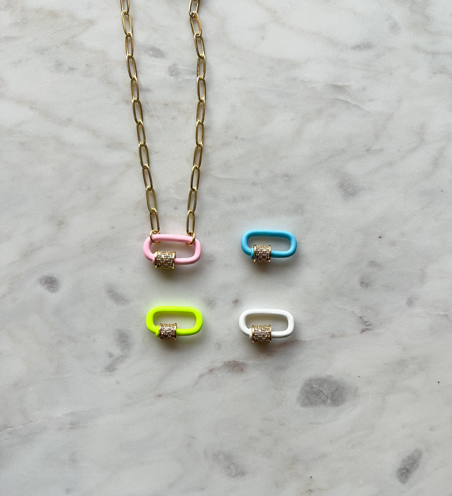 Color Clip Necklace