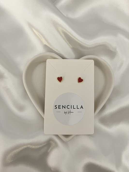 Red Heart Earrings