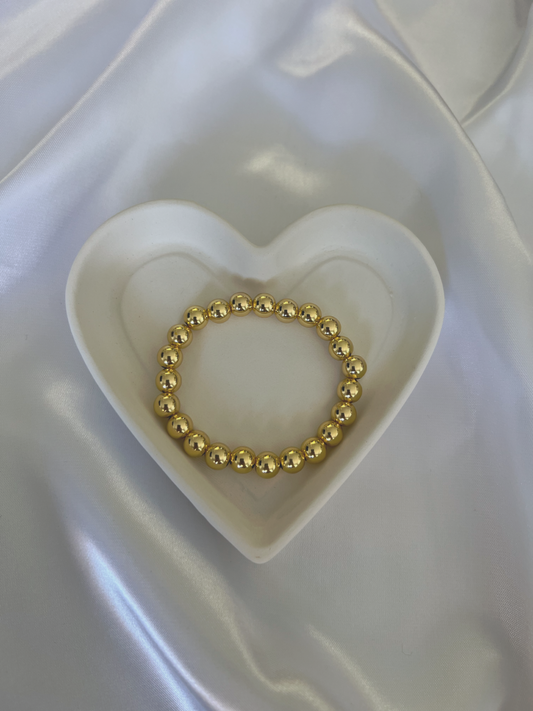 Big Bead Gold Bracelet