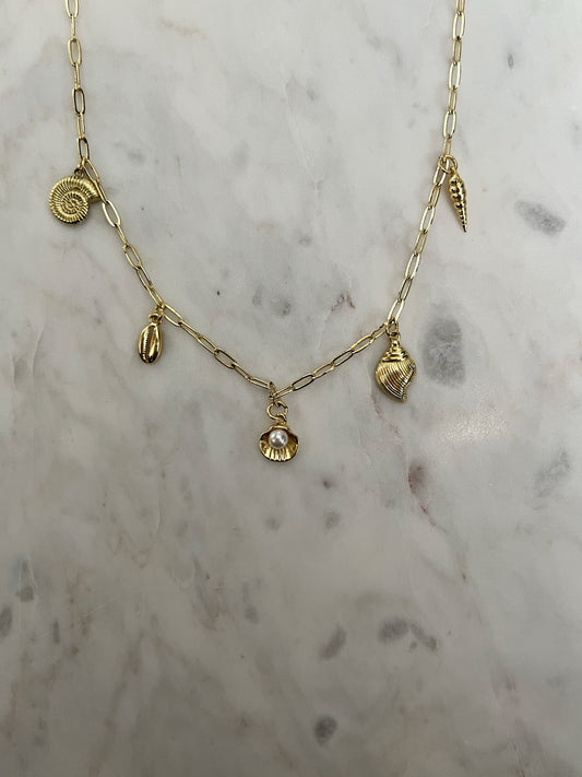 Seashells Charm Necklace