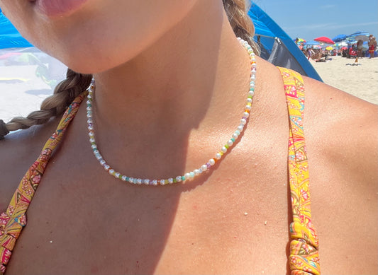 Pastel Crystal Necklace