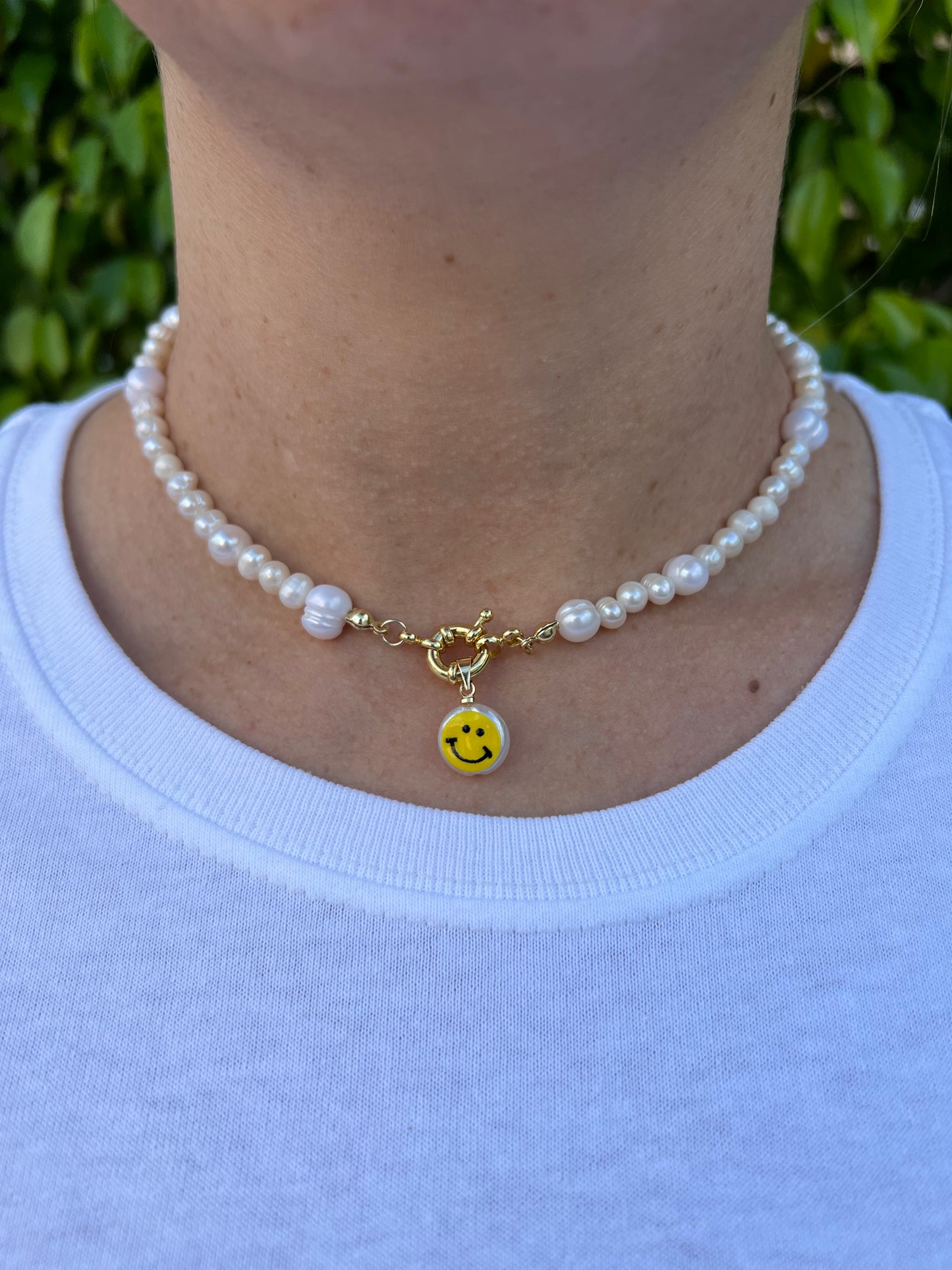 Pearl Necklace with Clip