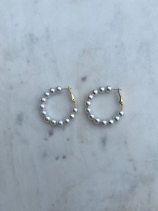 Pearl Hoops