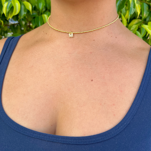 Small Gold Beads Necklace