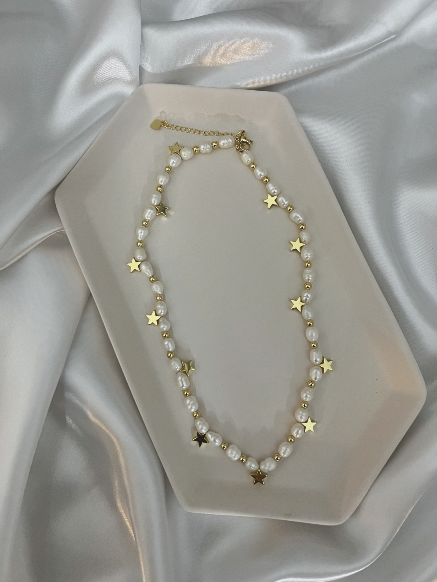 Pearls with Stars Necklace