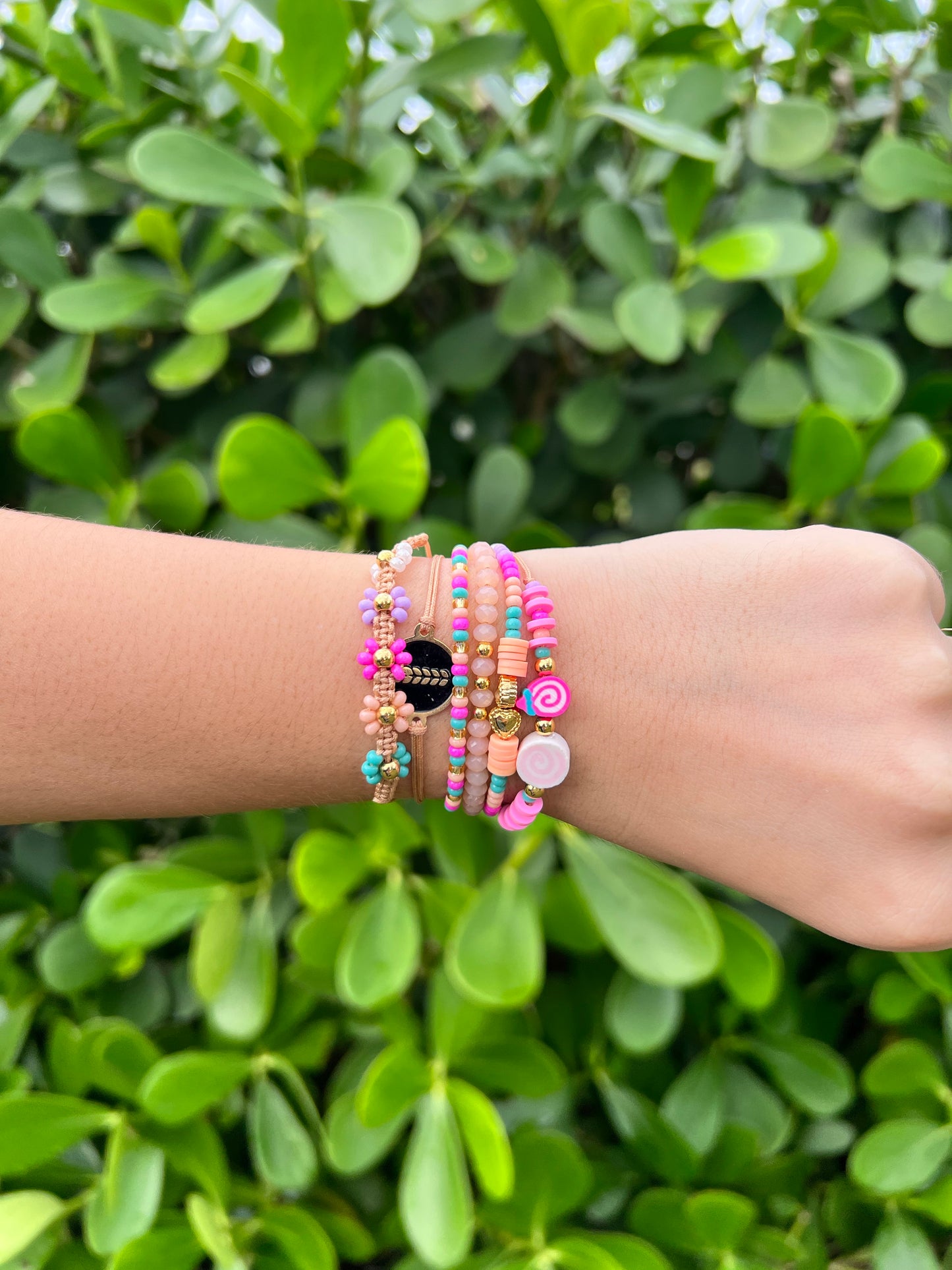Pink- multi color Bracelets