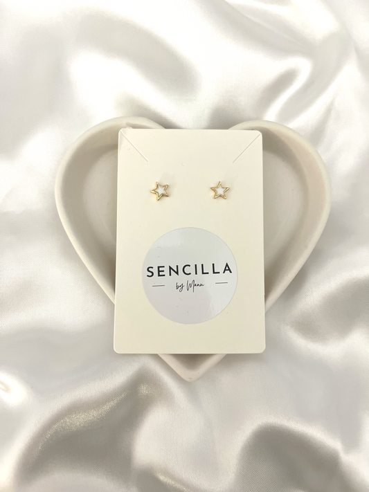 White Star Earrings