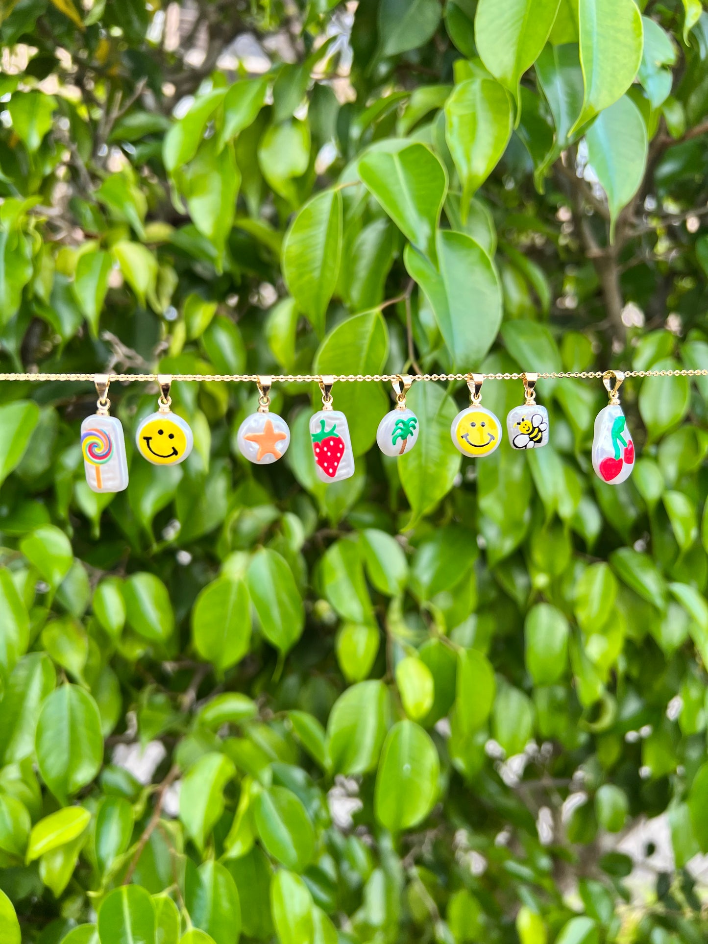 Pearl with Design Charm