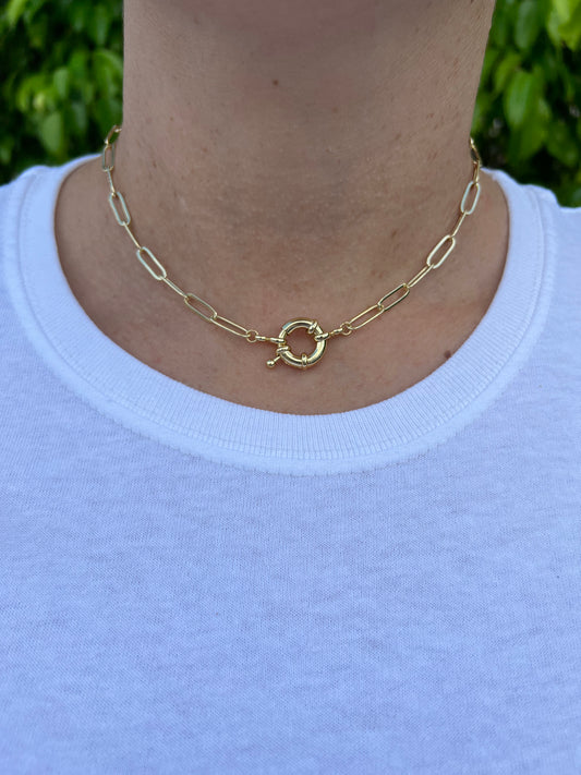 Link Necklace with Clip