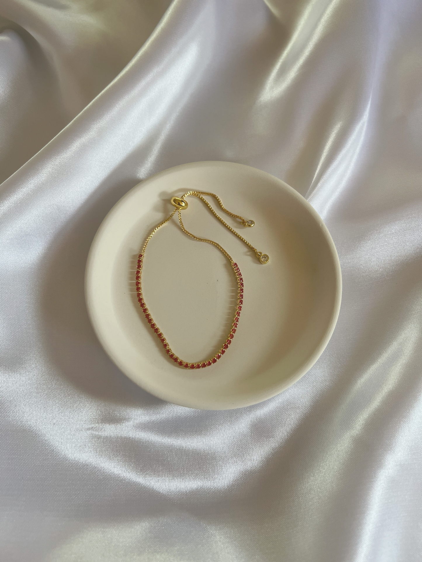 Pink Tennis Bracelet