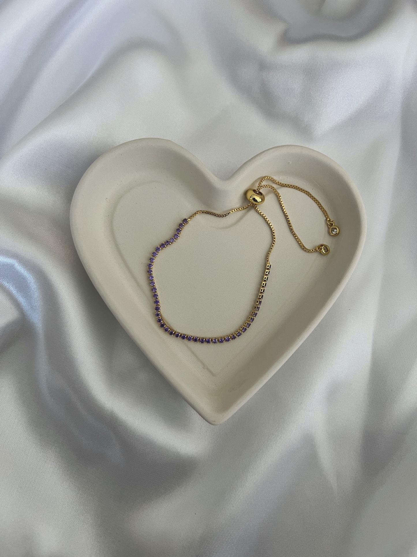 Purple Tennis Bracelet